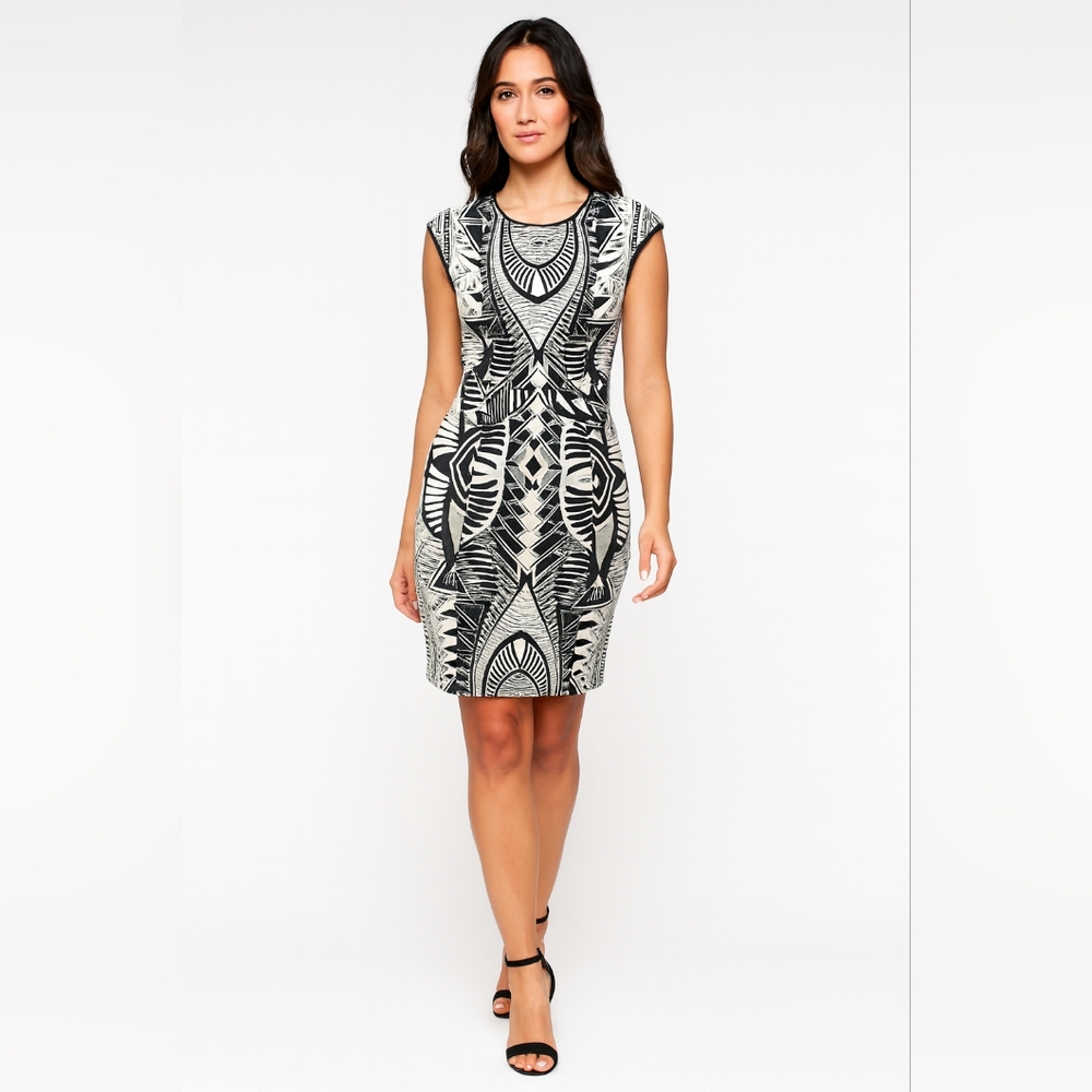 Nicole Miller Artelier Aztec‎ Print Dress